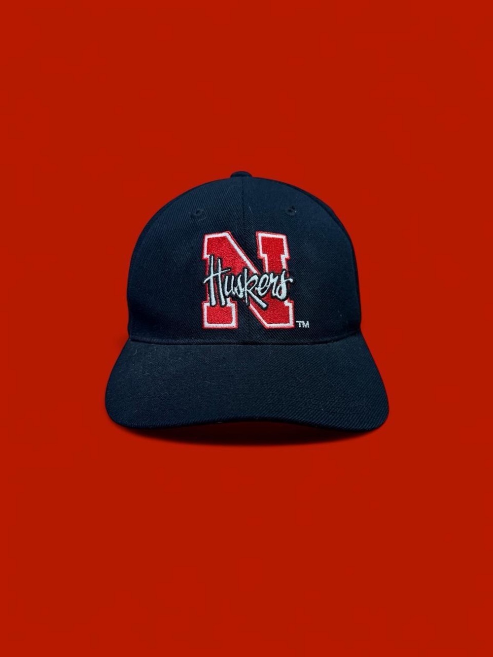 Vintage 90s Sports Specialties Nebraska Huskers Fitted Hat.